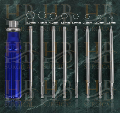 #ad Orthopedic Bone Screwdriver Set With Quick Coupling Handle Surgical Instruments $52.24