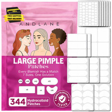 344 Pcs Large Pimple Patches for Face 7 Sizes XL Acne Patches