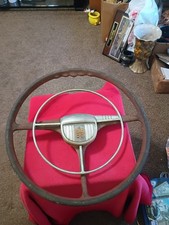 Original Vintage Antique Dodge Mopar Chrysler Steering Wheel Automotive Read