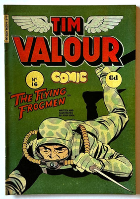 TIM VALOUR - Comic Book #16. H J Edwards Comics. 1952 No.16. VF 8.0