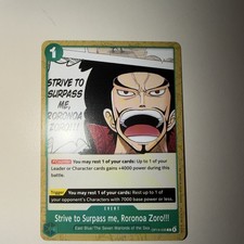 Strive to Surpass me, Roronoa Zoro!! OP14-036 One Piece The Azure Sea's Seven NM