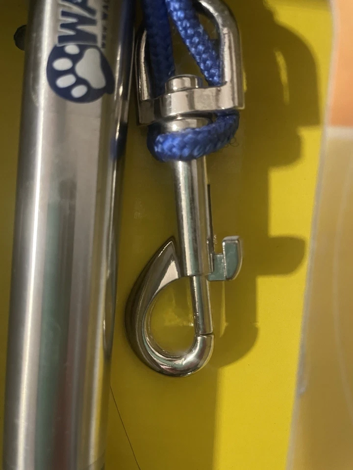 Correa de ciclismo de acero inoxidable para perro Walky ejercitador manos libres diseño italiano - NUEVO Foto 4 de 4