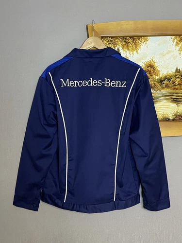 BALENCIAGA Giacca da lavoro Crazy Vintage Mercedes Benz Service Detroit Blu Taglia M
