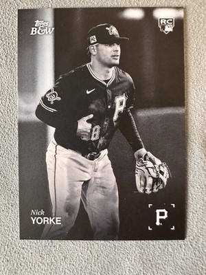 Nick Yorke 2025 Topps Black & White #090 Pittsburgh Pirates Rookie