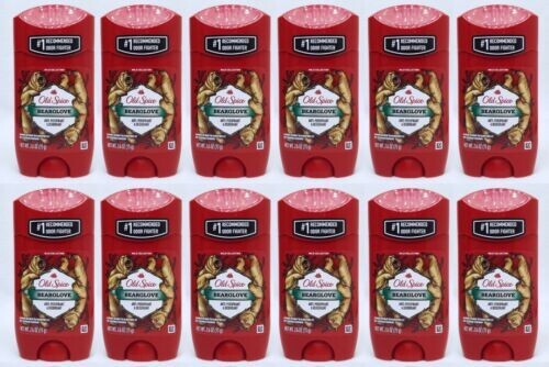 12 Old Spice Wild Collection BEARGLOVE Antiperspirant Deodorant Solid Men 2.6 oz