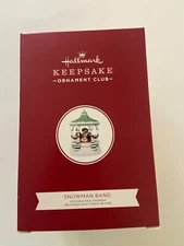 2020 Hallmark Keepsake Club Snowman Band Magic Light/Sound/Motion Ornament NIB