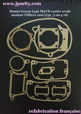 MONET GOYON type M2VD, Villiers 200/232 carter ovale, 3 4 vit pochette de joints