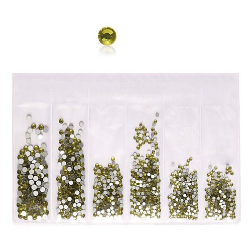 1440Pcs Glitter Rhinestones Crystal Clear Flat Bottom Glass Nail Art Nail Drill - Picture 18 of 27