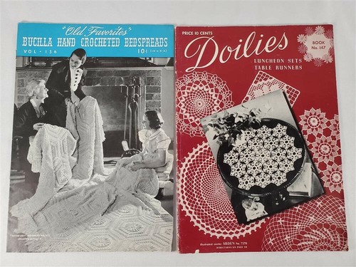 15 Vintage Magazines Crochet Edgings Doilies Tablecloths Bedspreads Star Book + - Imagen 5 de 9