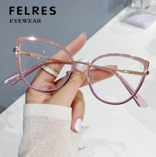Women Metal Frame Anti-blue Light Optical Glasses Retro Myopia Glasses Frames