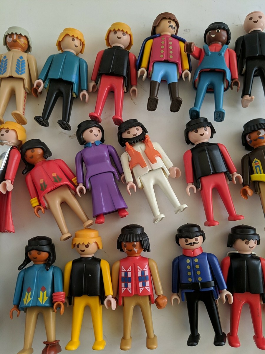 25 Piece Lot Assorted Vintage 1974 Geobra Playmobil Figures