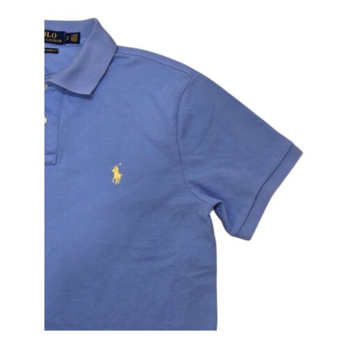 Polo Ralph Lauren Men's S Custom Slim Fit Mesh Short Sleeve Polo Cotton Blue - Picture 3 of 11