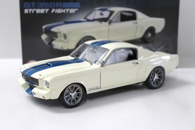 1:18 ACME 1965 Shelby GT350R Street Fighter white with blue stripes