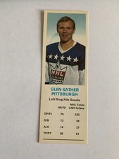 1970-71 Dad's Cookies #117 Glen Sather - Pittsburgh Penguins (inv.B1)
