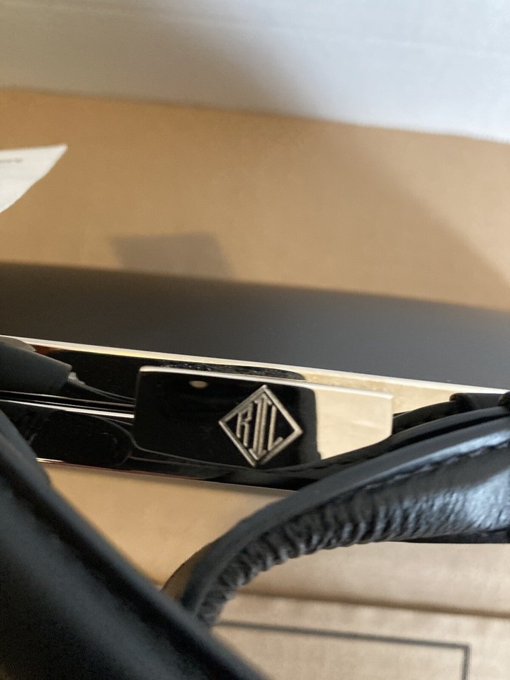 Ralph Lauren Art Deco Leather Frame Bag In Black Pre Fall 2022 eBay