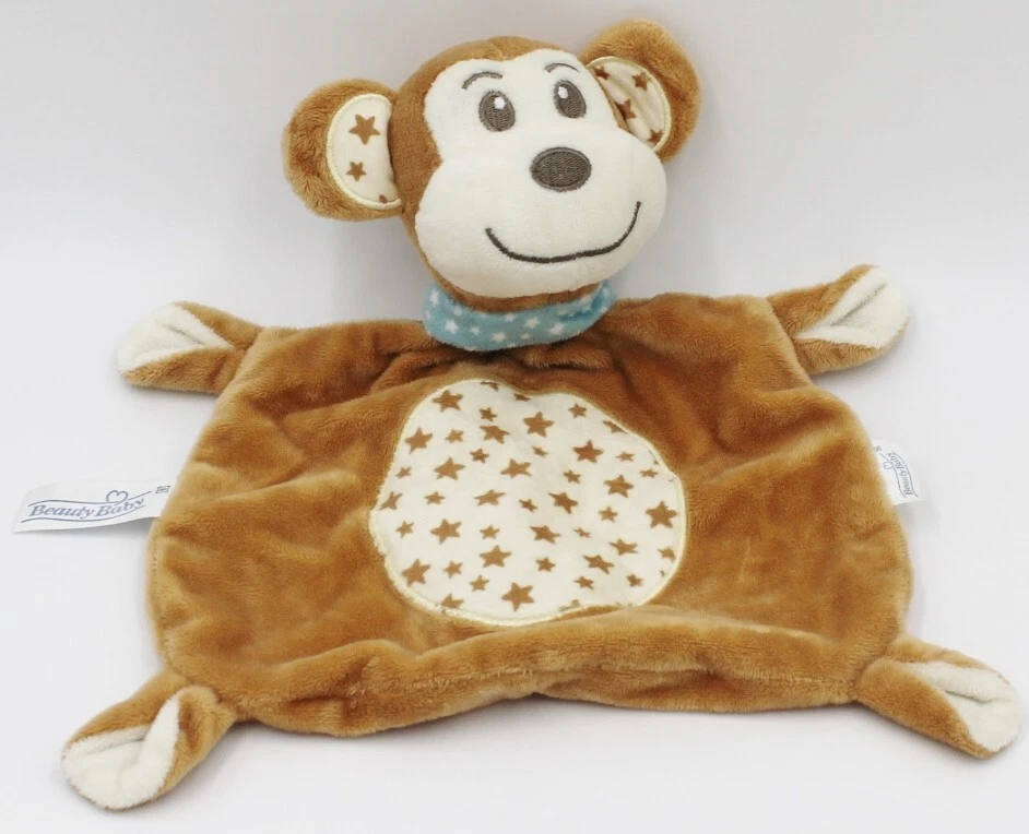 ♥ beauty baby MÜLLER braun AFFE Schmusetuch Kuscheltuch Schnuffeltuch monkey ♥