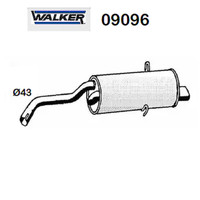 Hinterer SchalldÄMpfer Fiat Ritmo Walker FüR 5982481