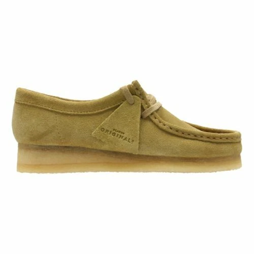 Clarks Originals Womens Wallabees Khaki Suede Shoe UK 4,5 D