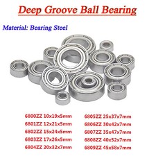 Micro Deep Groove Ball Bearing Metal Seal(2ZZ) 6800ZZ 6801ZZ 6802ZZ to 6809ZZ