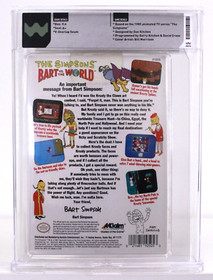 The Simpsons Bart vs. the World New Nintendo NES 1991 Sealed WATA 9.6 A+ NIB