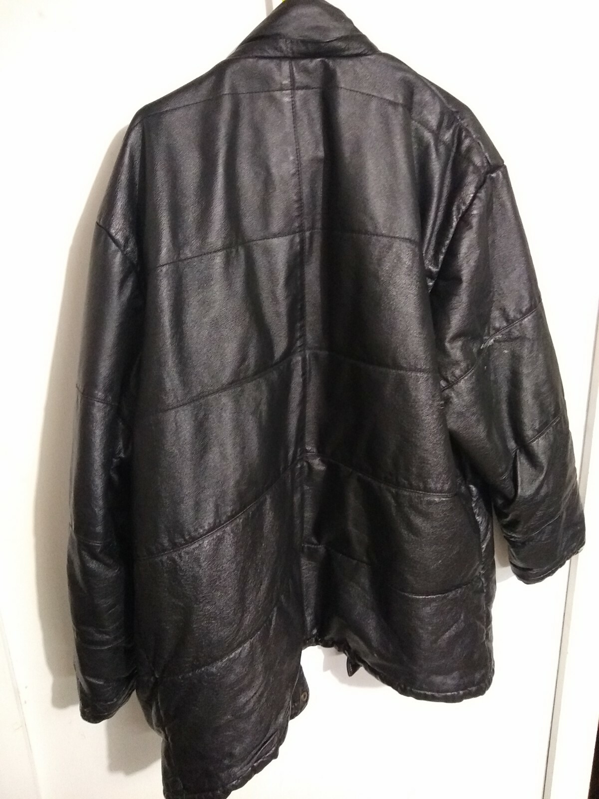 Manteau En Cuir Noir Wilsons - Taille XL Homme - Occasion Très Bon état - Style Julian