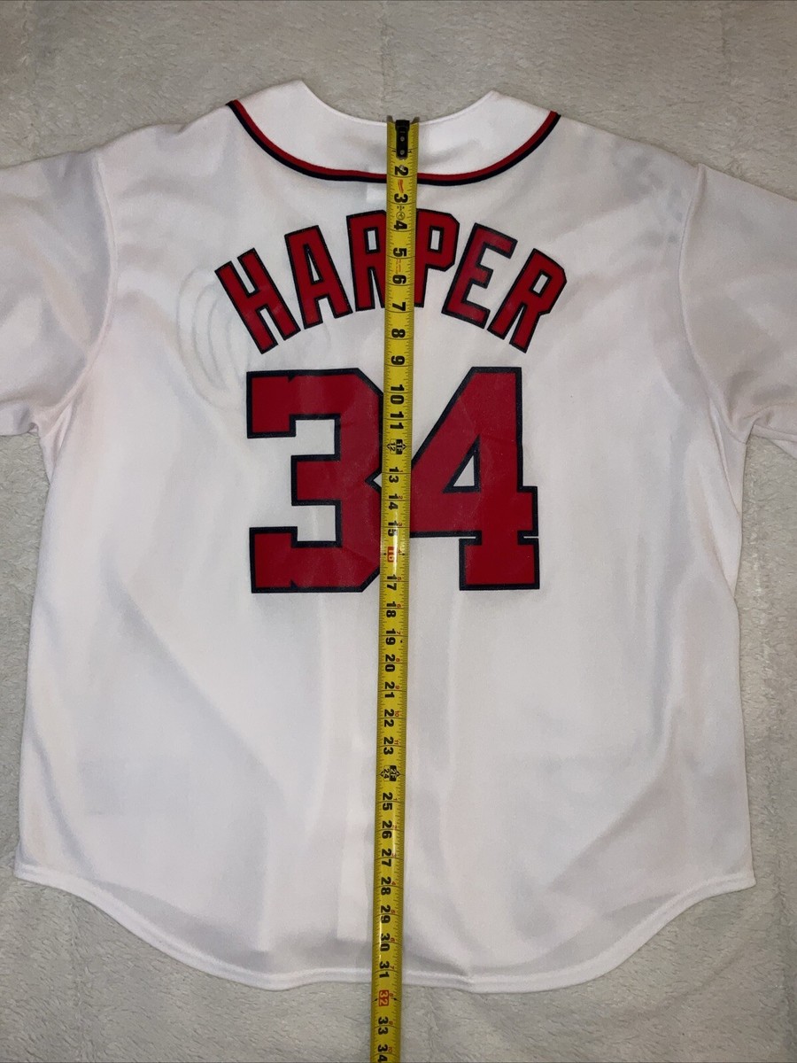 Majestic MLB Washington Nationals #34 Bryce Harper Stitched
