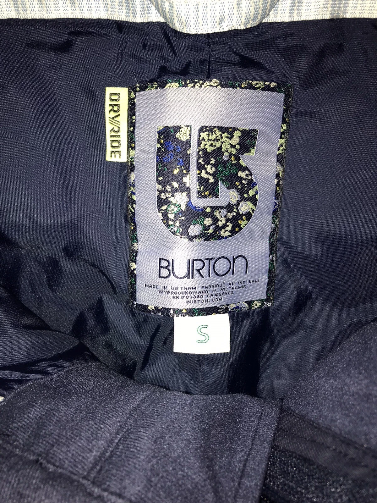 burton dry ride ski waterproof snowboard pants