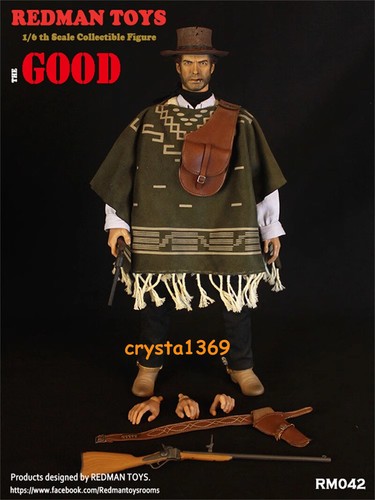 STOCK REDMAN TOYS 1/6 Scale 12" Cowboy The Good Action Figure RM042 Collectible - Picture 6 of 11