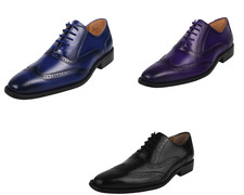 LIBERTYZENO Genuine Leather Wingtip Lace up Business Oxford Dress Shoe for Men