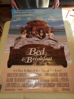 Bread and Breakfast Roger Moore ORIGINAL 1992  MOVIE POSTER 27 x 40 -great shape