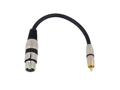 Omnitronic Adapterkabel XLR (female) - Cinch (male), 0,20 m sw