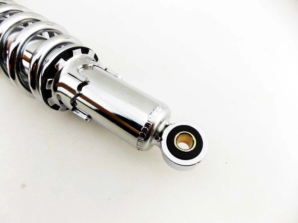 AMORTIGUADORES TRASEROS KAWASAKI F8 250 BISON 365mm JBS CROMADOS OJO A OJO Foto 3 de 4