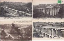 Saint Brieuc Viaducs , vues générales  4CPA 