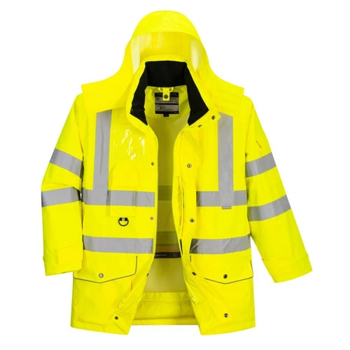Portwest US427 Hi-Vis Reflective Waterproof 7 in 1 Safety Work Jacket ANSI - product listing photo
