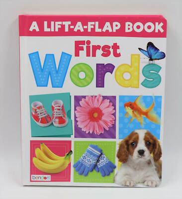 A Lift-A-Flap Book First Words Interactive Developmental Learning Picture Book
