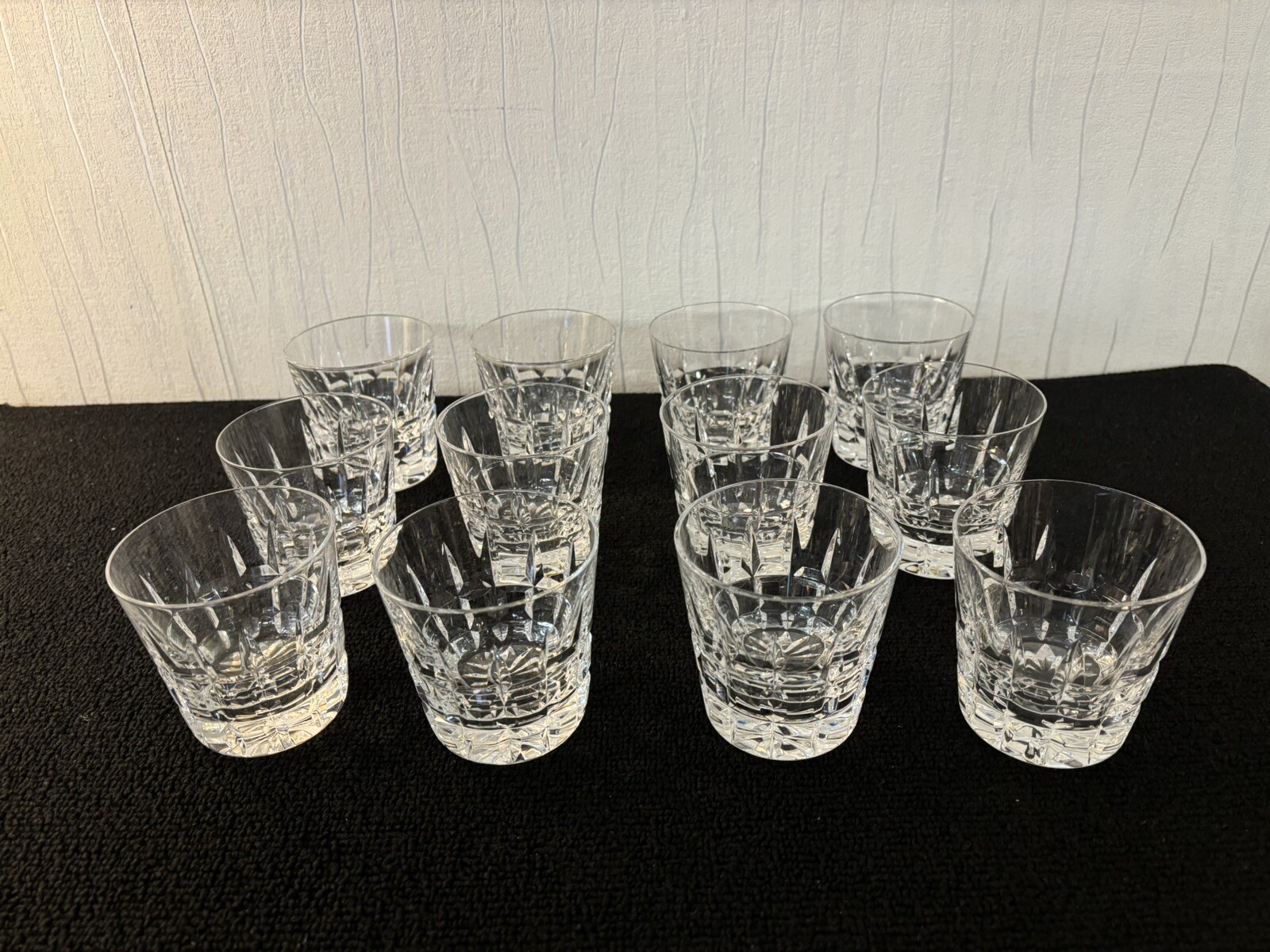 19 Manhattan Crystal Whisky Glasses From Saint Louis (Price For 1 Glass)