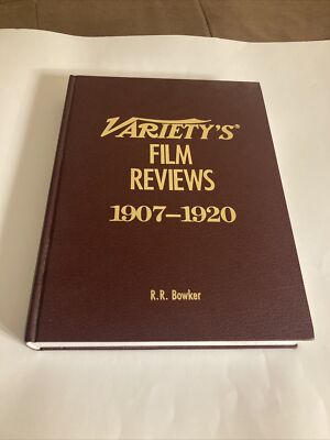 Variety s Film Reviews 1907-1920 Volume 1 Hardcover Book R.R. Bowker (RARE)