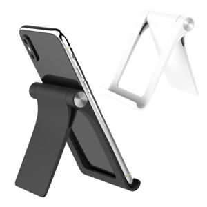 Soporte de escritorio universal Tablet Negro Ajustable Soporte de Móvil Portátil Plegable Con