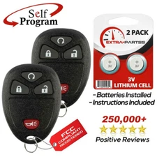2 For 2011 2012 2013 2014 2015 2016 Chevrolet Traverse Keyless Remote Fob Key
