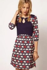 31. Anthropologie By People Tree Rare Hedgehog Print Dress NWT 14uk 10 US