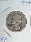 1946 Washington Quarter Silver 25 Cent Coin Ungraded Circulated