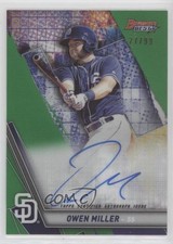 2019 Bowman's Best Auto Green Refractor 27/99 Owen Miller #B19-OM Auto 4l3