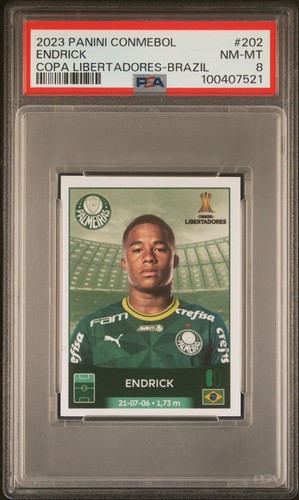 Endrick #202 — 2023 Panini Conmebol Copa Libertadores soccer card