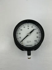 Ashcroft Gauge 0-100 PSI Bronze Tube Brass Socket Brazed