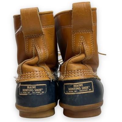 VTG‎ LL Bean Boots Mens 9 LM Leather Blue Rubber Made USA Duck Hunting Shoes VTG LL Bean Boots Mens 9 LM Leather Blue Rubber Made USA  main image 3
