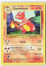charmeleon pokemon card value Own Autographed Vintage 1st Gen Limited Jason Paige Shop which is pretty standard for a Fire Pokemon Charmeleon 46/132 Pokmon Card for