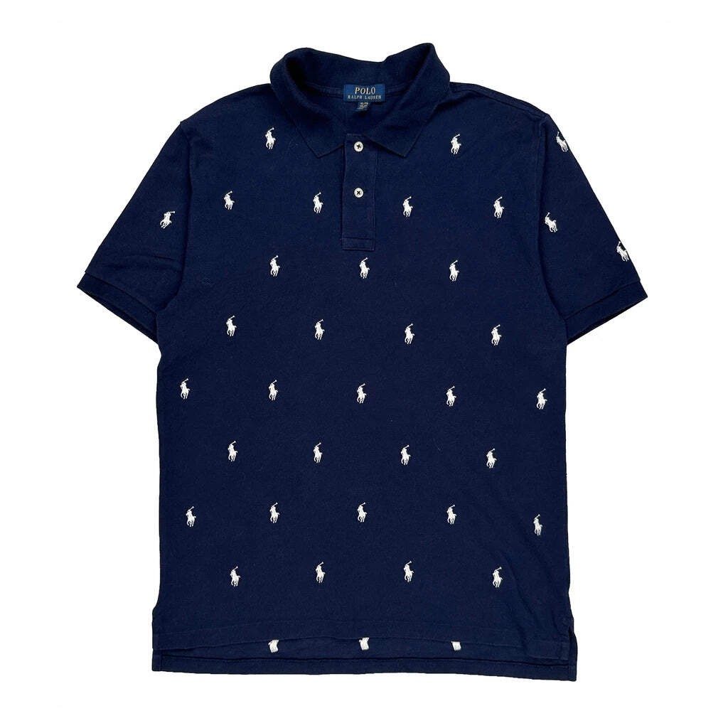 Age 18-20 Polo By Ralph Lauren Polo Shirt - XL Navy Cotton
