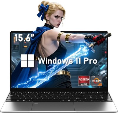 Gaming Laptop, 15.6 Inch Lap Top Computer 2025, Win 11 Pro, Ryzen 7 5700U... 