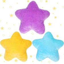 3 Pack Star Throw Pillows15.75 inch Stuffed Cushion Decorative Plush Pillow B...