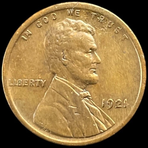 1921 Wheat Cent Lincoln Penny EXCELLENT ~ AU! Antique 1919-P US 1c Coin